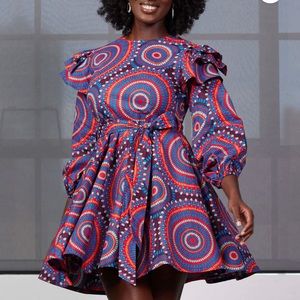 D’iyanu Anola African Print Dress